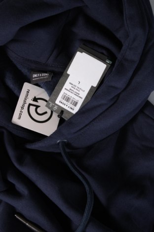 Ανδρικό φούτερ Only & Sons, Μέγεθος L, Χρώμα Μπλέ, Τιμή 19,44 €