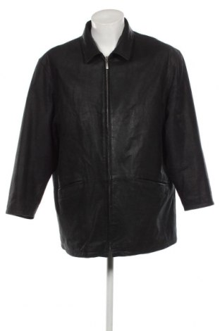 Ανδρικό δερμάτινο μπουφάν, Μέγεθος XL, Χρώμα Μαύρο, Τιμή 48,98 €