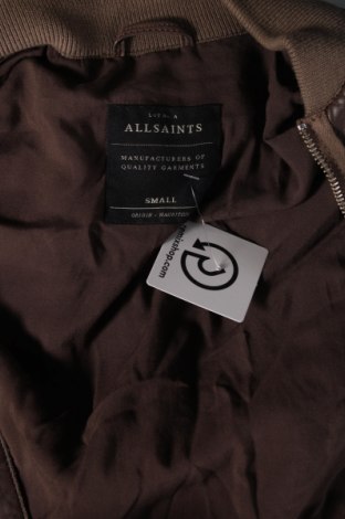 Pánska kožená bunda  AllSaints, Veľkosť S, Farba Hnedá, Cena  130,98 €
