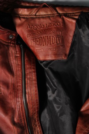 Pánská kožená bunda  Angelo Litrico, Velikost XL, Barva Hnědá, Cena  1 706,00 Kč