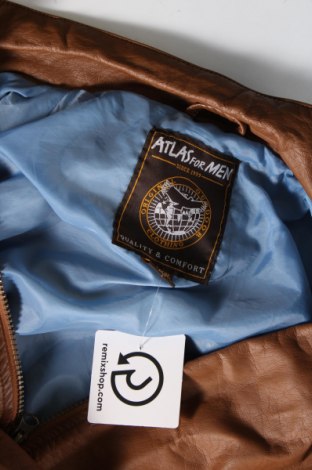 Pánska kožená bunda  Atlas For Men, Veľkosť XXL, Farba Hnedá, Cena  23,34 €