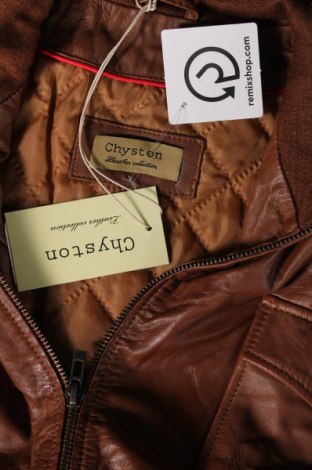Pánska kožená bunda  Chyston, Veľkosť XL, Farba Hnedá, Cena  248,97 €