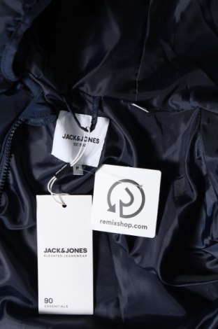 Pánská kožená bunda  Jack & Jones, Velikost M, Barva Modrá, Cena  1 336,00 Kč