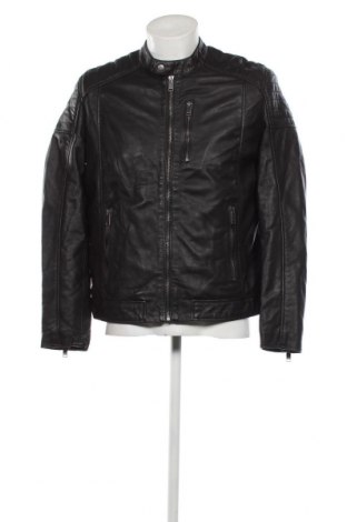 Pánska kožená bunda  Le Temps Des Cerises, Veľkosť L, Farba Čierna, Cena  153,00 €