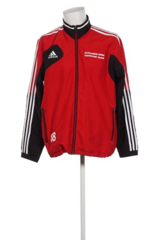 Ανδρική αθλητική ζακέτα Adidas, Μέγεθος 3XL, Χρώμα Κόκκινο, Τιμή 31,73 €