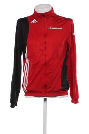Ανδρική αθλητική ζακέτα Adidas, Μέγεθος M, Χρώμα Κόκκινο, Τιμή 16,80 €