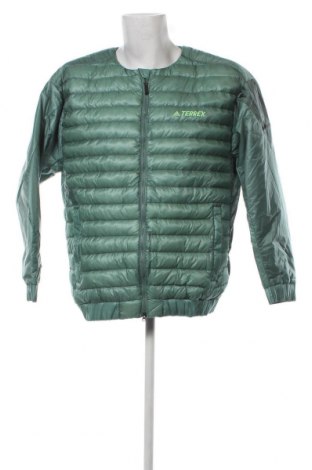 Ανδρικό μπουφάν Adidas, Μέγεθος L, Χρώμα Πράσινο, Τιμή 45,21 €