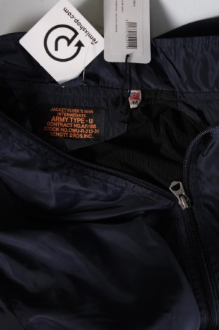 Ανδρικό μπουφάν Schott, Μέγεθος M, Χρώμα Μπλέ, Τιμή 40,47 €