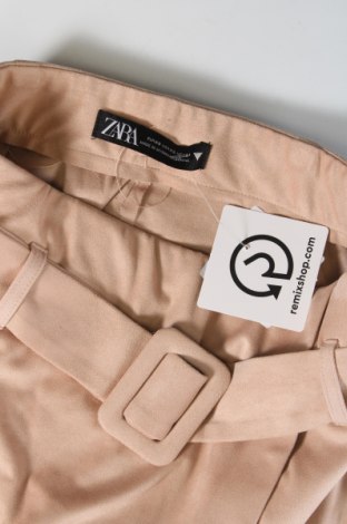 Пола - панталон Zara, Размер XS, Цвят Бежов, Цена 40,21 лв.