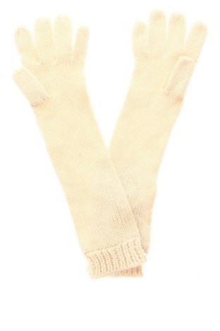 Ръкавици TWINSET, Цвят Бежов, Цена 60,52 лв.