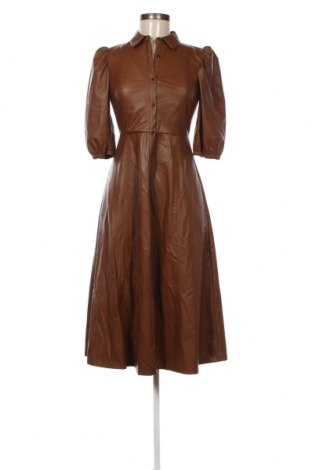 Kleid Zara, Größe XS, Farbe Braun, Preis 16,70 €