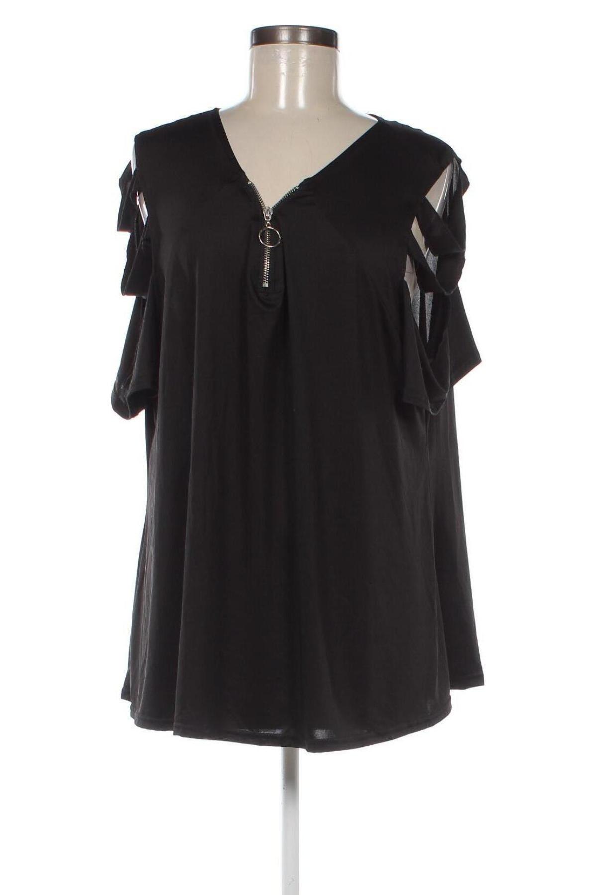 Дамска блуза, Размер 5XL, Цвят Черен, Цена 19,00 лв.