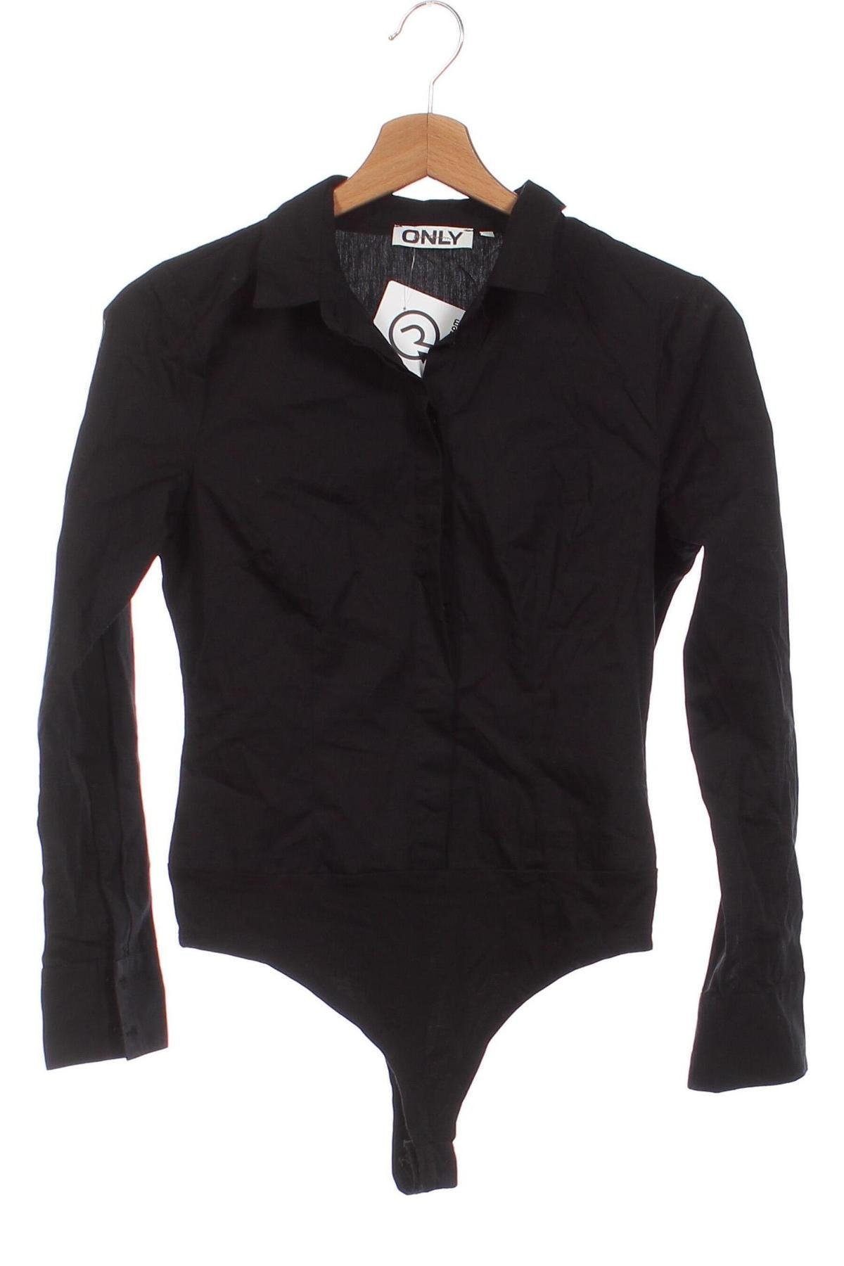 Дамска блуза - боди ONLY, Размер XS, Цвят Черен, Цена 16,80 лв.