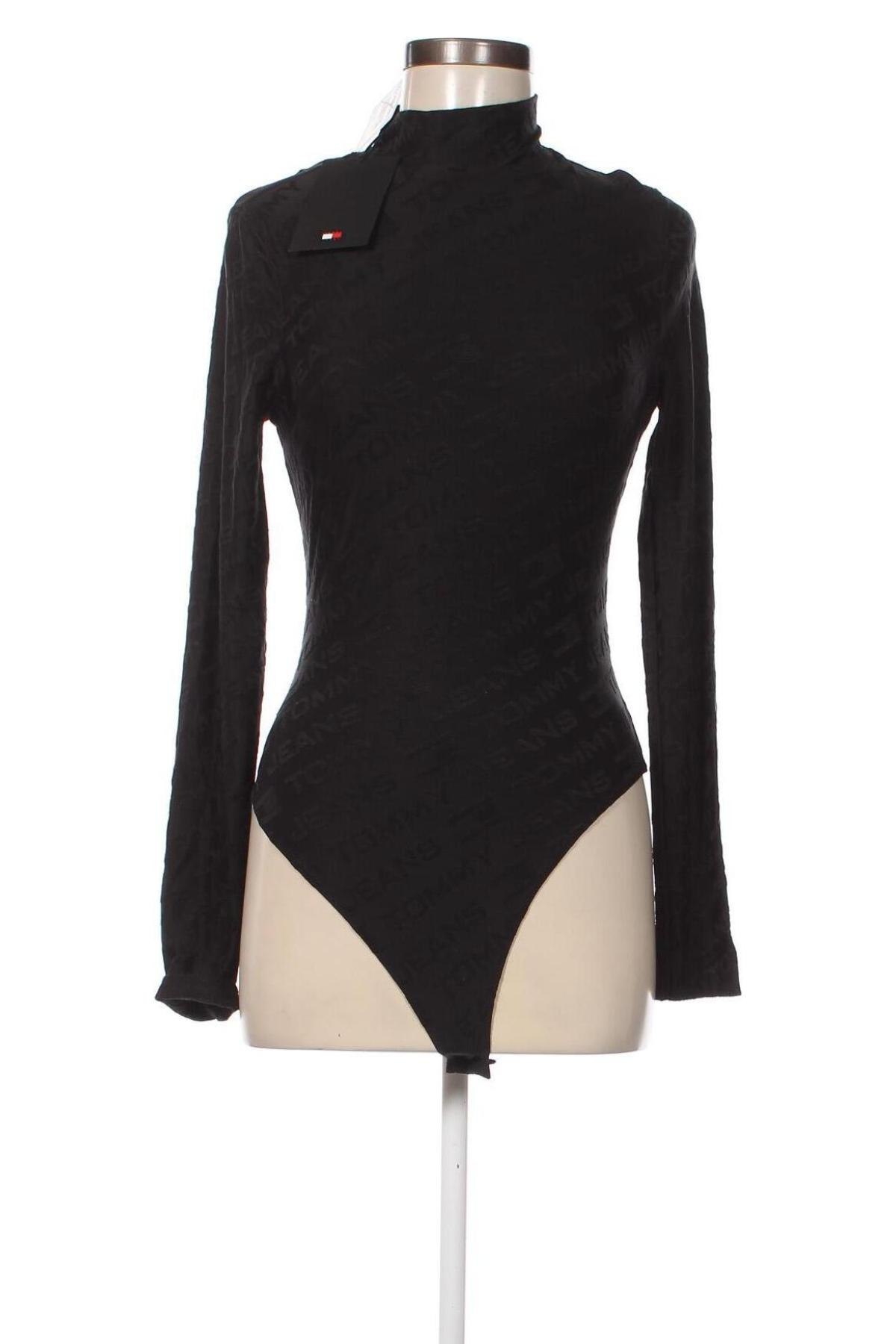 Дамска блуза - боди Tommy Hilfiger, Размер M, Цвят Черен, Цена 127,50 лв.