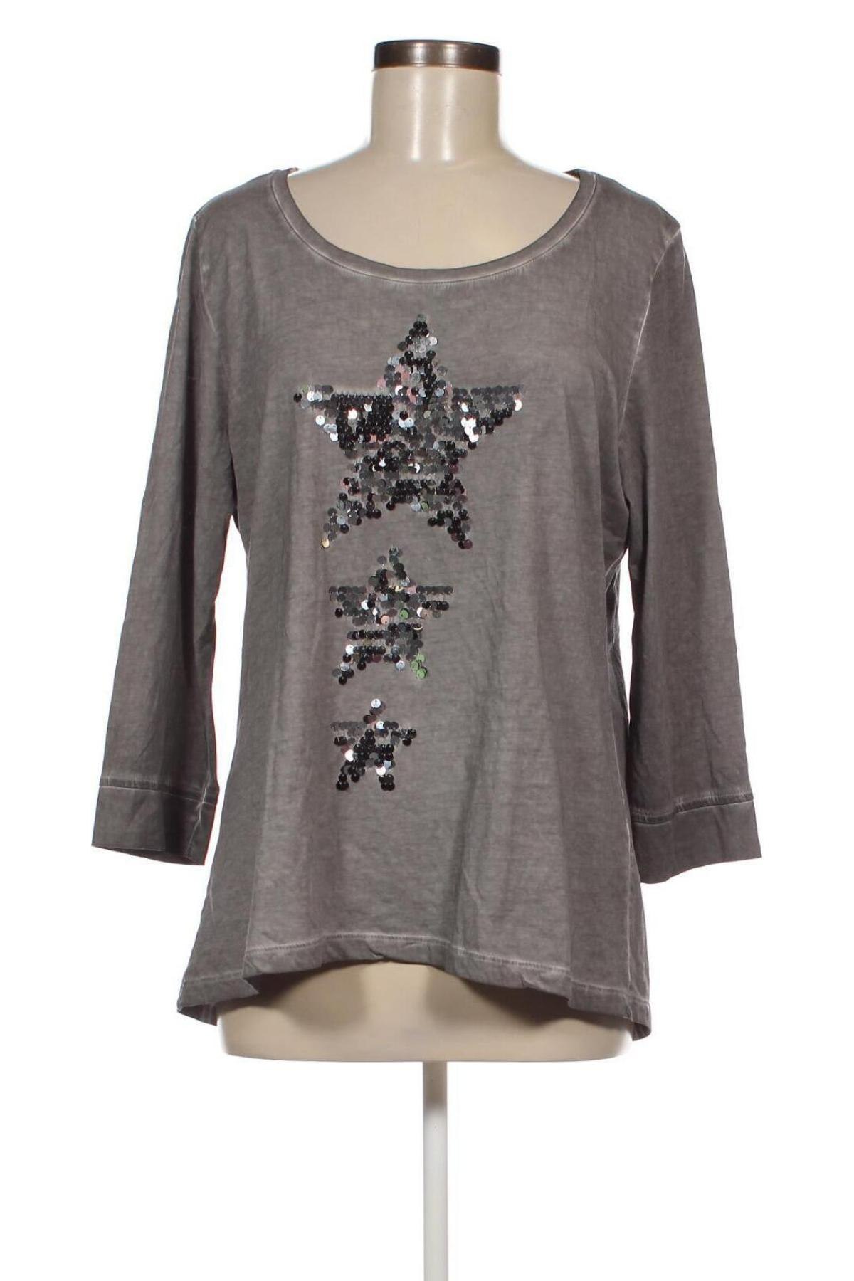 Γυναικεία μπλούζα Alba Moda, Μέγεθος XL, Χρώμα Γκρί, Τιμή 5,05 €