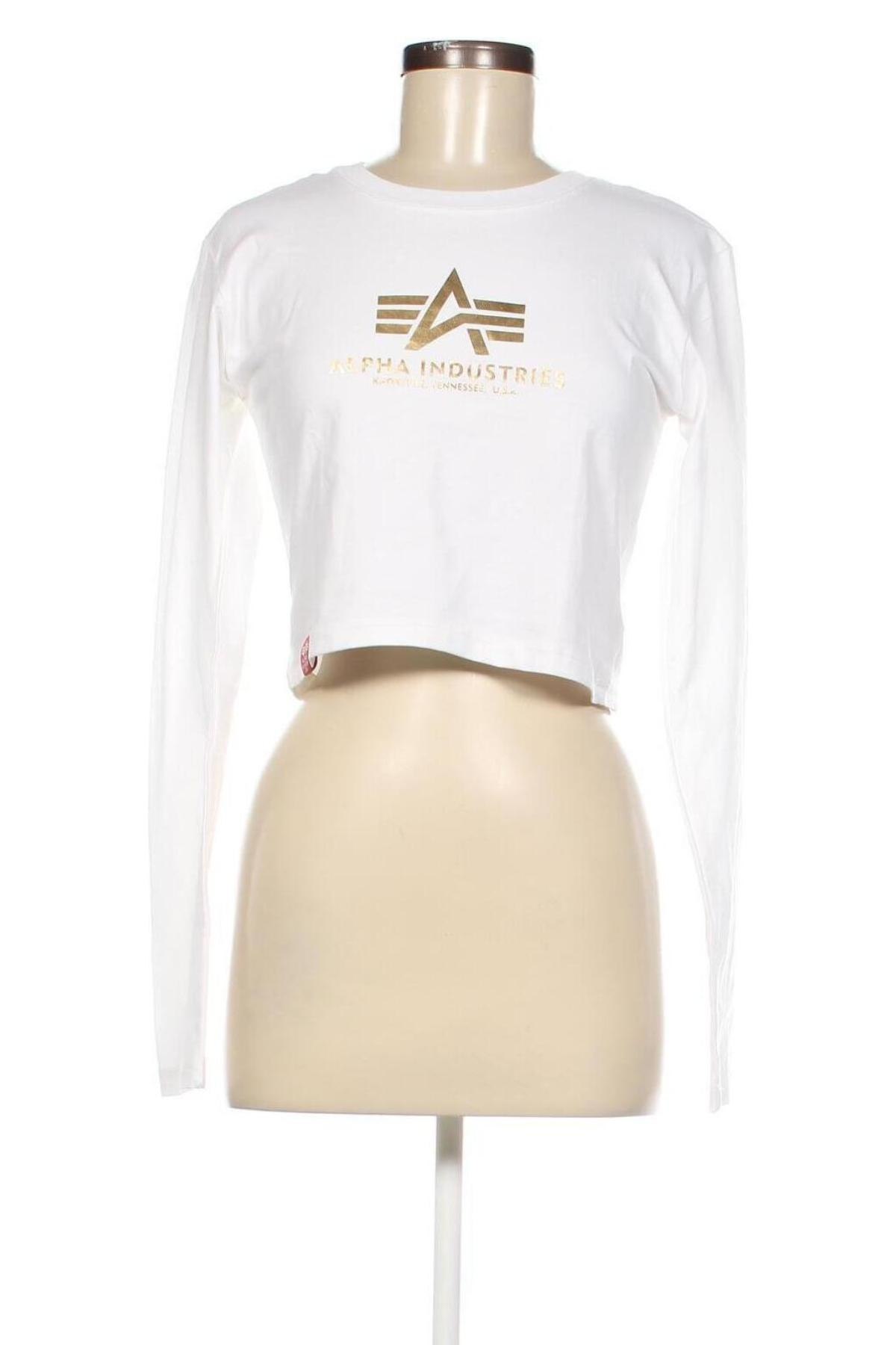 Дамска блуза Alpha Industries, Размер L, Цвят Бял, Цена 53,04 лв.