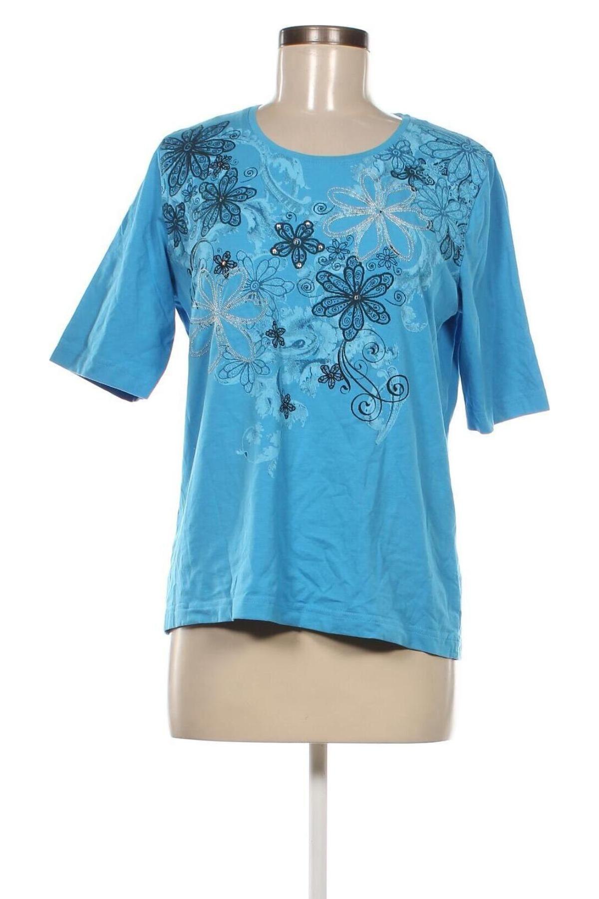 Дамска блуза Classic By Michele Boyard, Размер L, Цвят Син, Цена 10,83 лв.