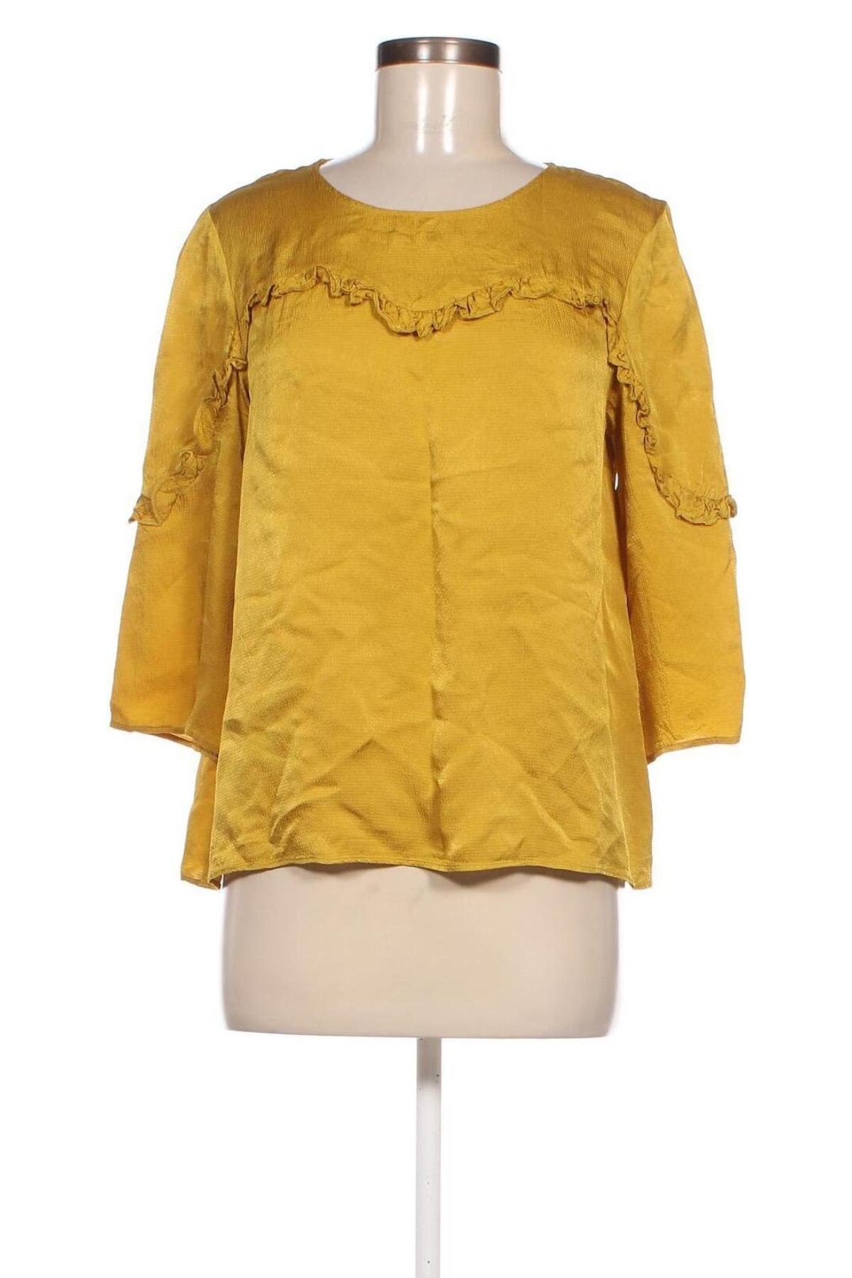 Γυναικεία μπλούζα Claudie Pierlot, Μέγεθος M, Χρώμα Κίτρινο, Τιμή 20,63 €