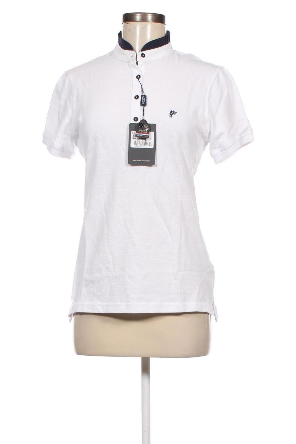 Γυναικεία μπλούζα Denim Culture, Μέγεθος M, Χρώμα Λευκό, Τιμή 37,11 €