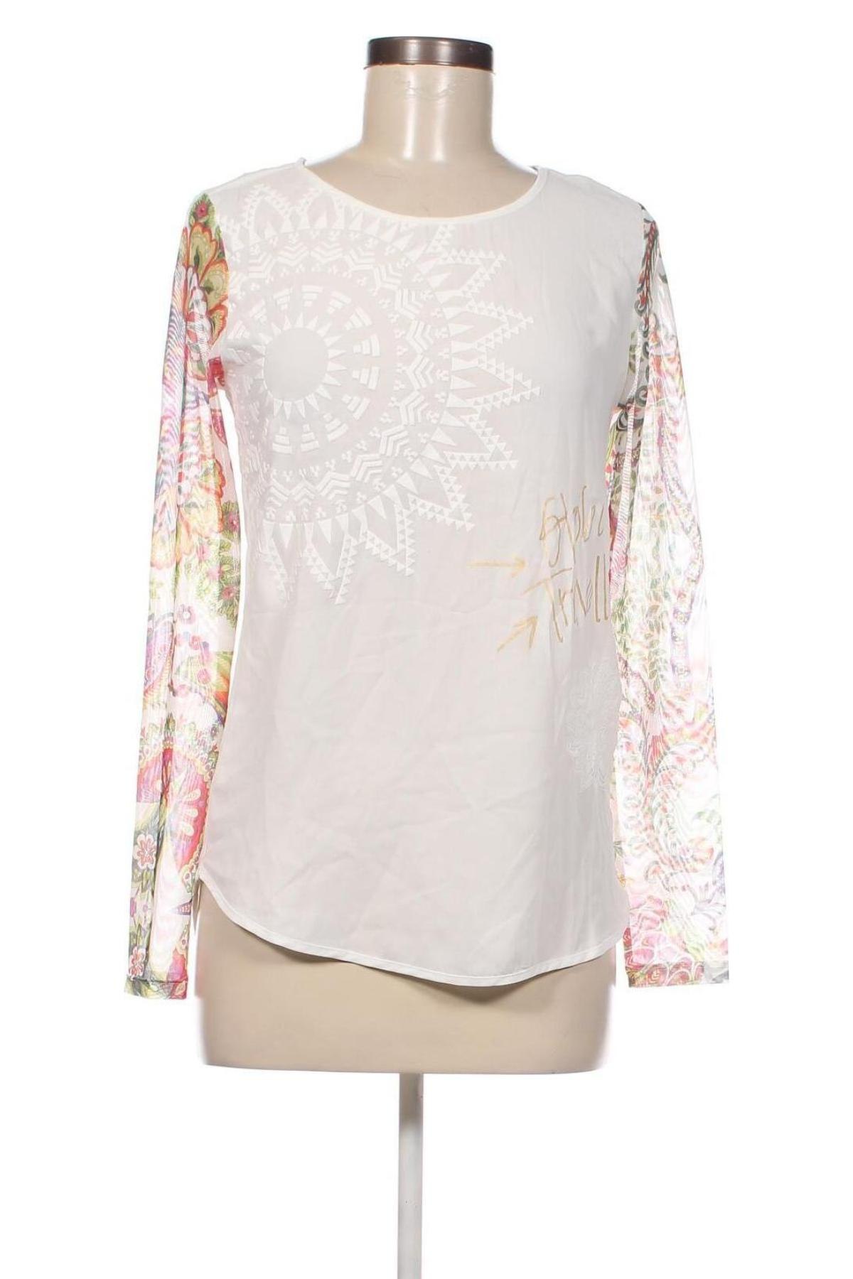 Дамска блуза Desigual, Размер XS, Цвят Бял, Цена 34,00 лв.