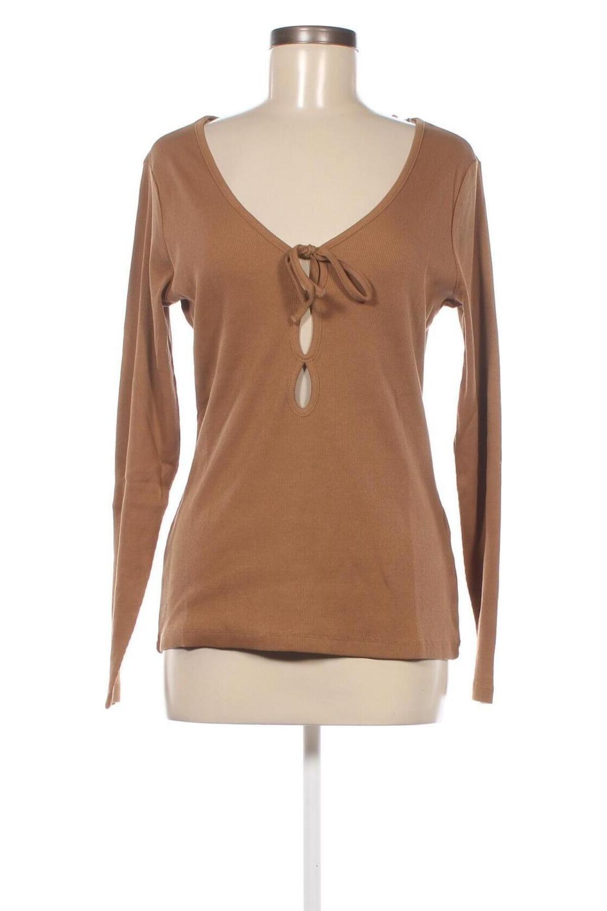 Дамска блуза Even&Odd, Размер XL, Цвят Кафяв, Цена 14,57 лв.