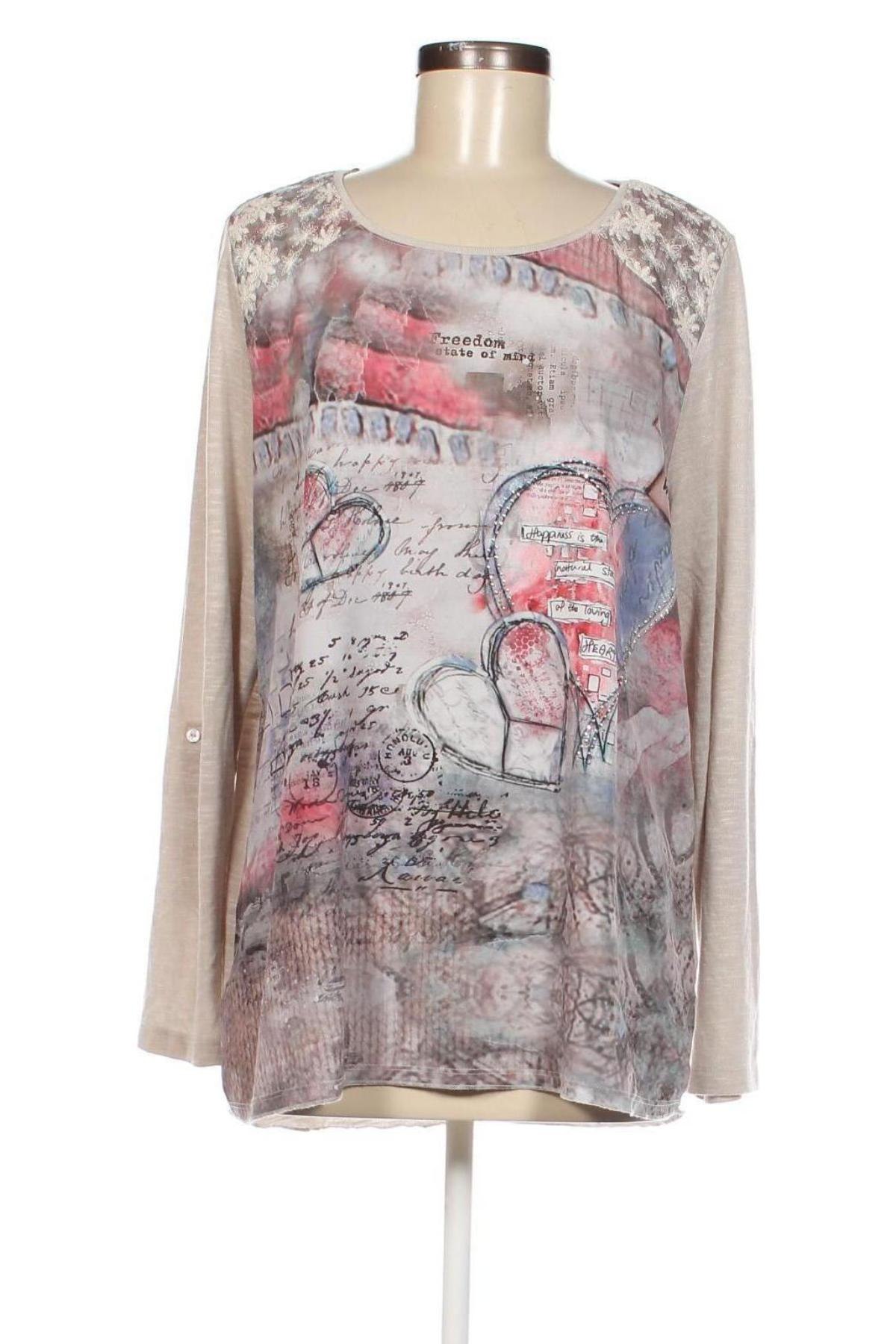 Γυναικεία μπλούζα Gina Laura, Μέγεθος XL, Χρώμα Πολύχρωμο, Τιμή 6,09 €