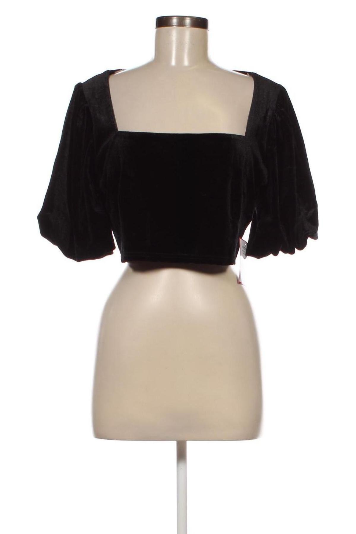 Дамска блуза Glamorous, Размер L, Цвят Черен, Цена 7,92 лв.