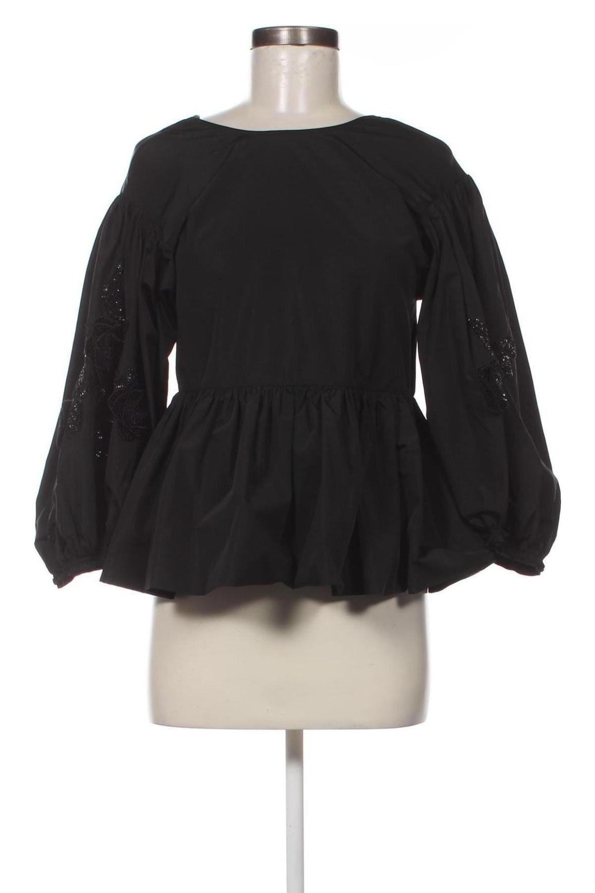 Γυναικεία μπλούζα H&M Conscious Collection, Μέγεθος S, Χρώμα Μαύρο, Τιμή 15,13 €