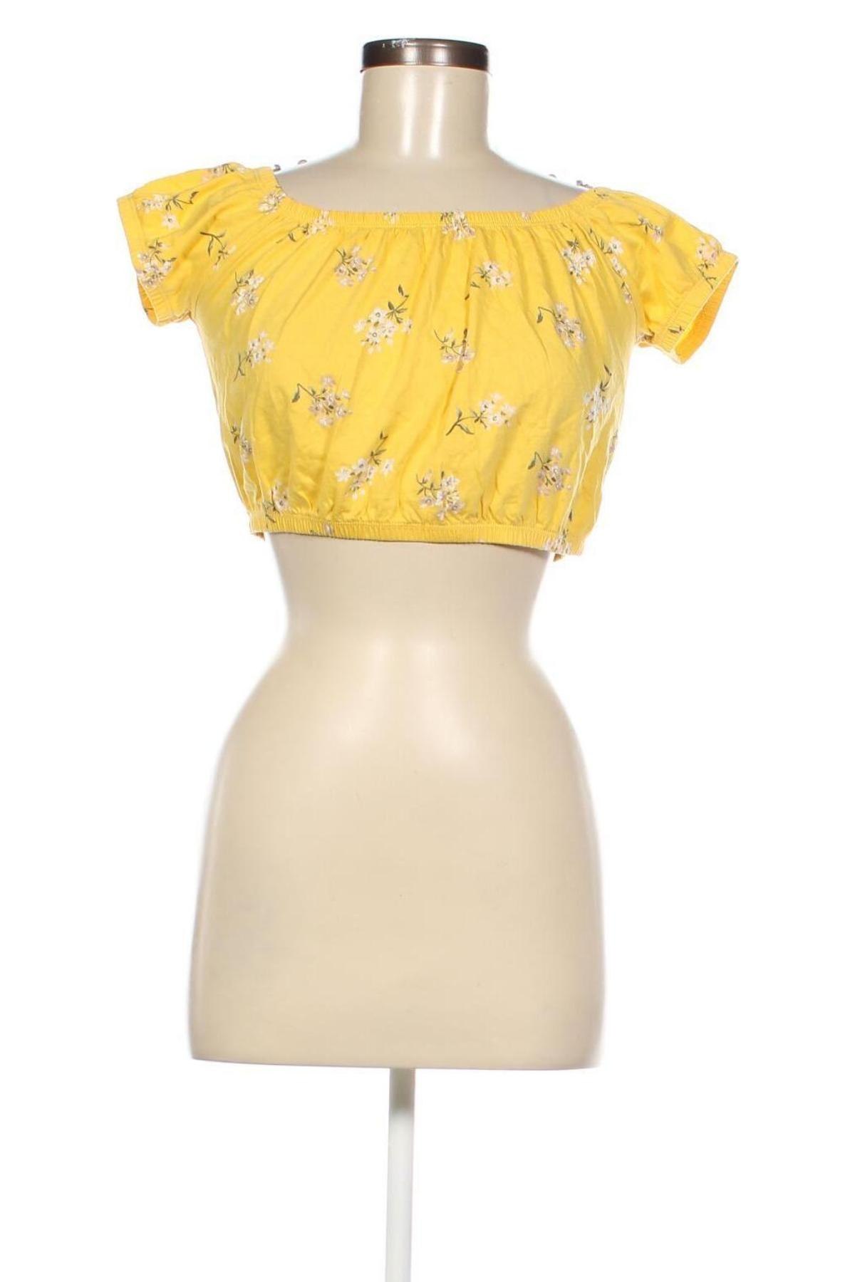 Γυναικεία μπλούζα Hollister, Μέγεθος S, Χρώμα Κίτρινο, Τιμή 2,38 €