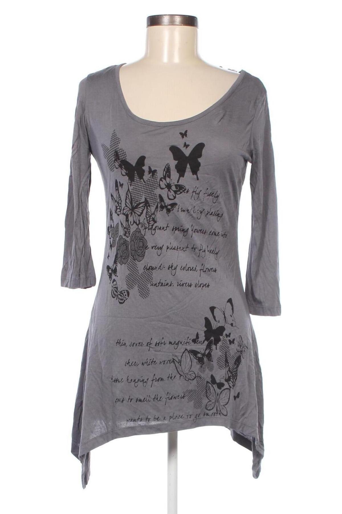 Дамска блуза Janis, Размер S, Цвят Сив, Цена 3,99 лв.