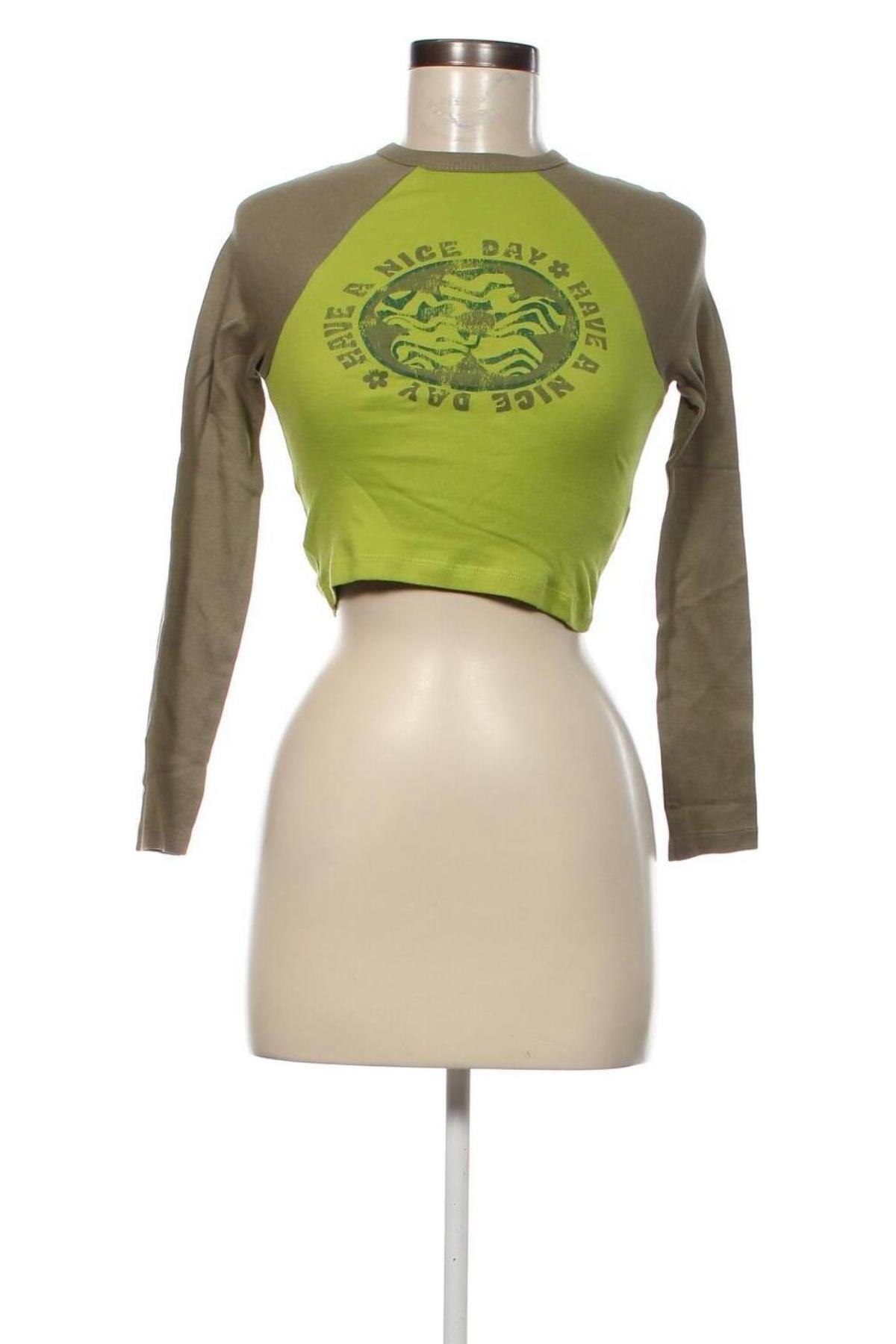 Γυναικεία μπλούζα Jennyfer, Μέγεθος XXS, Χρώμα Πράσινο, Τιμή 2,40 €