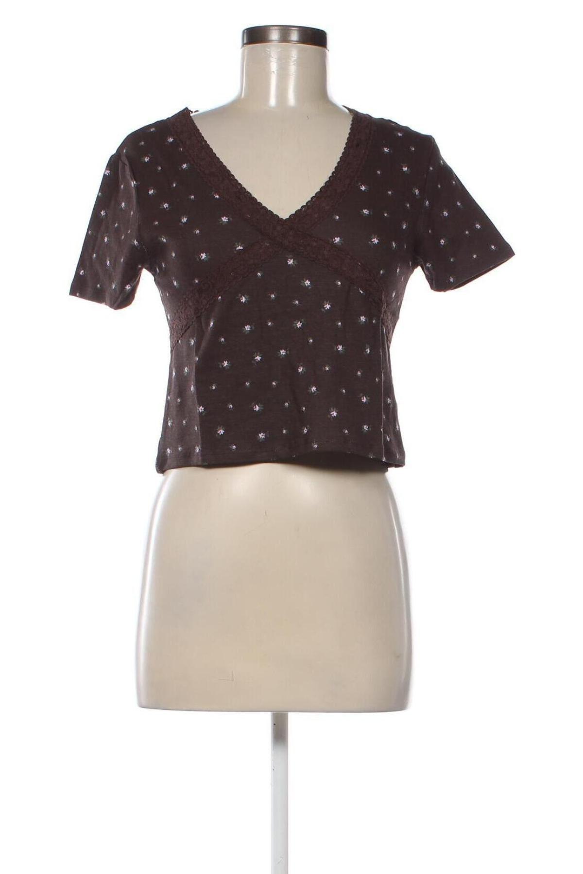 Γυναικεία μπλούζα Jennyfer, Μέγεθος L, Χρώμα Καφέ, Τιμή 4,15 €