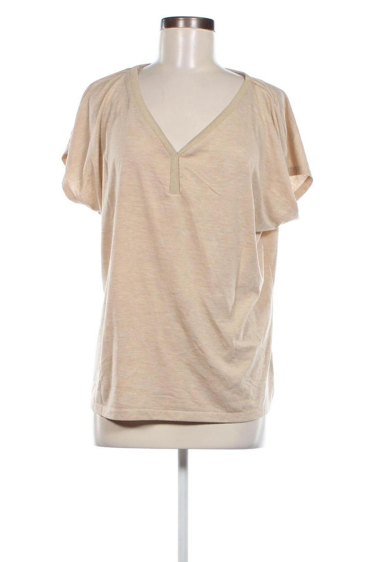 Дамска блуза Laura Torelli, Размер L, Цвят Бежов, Цена 7,79 лв.