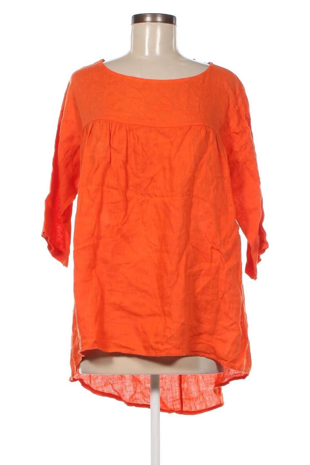 Дамска блуза Made In Italy, Размер 3XL, Цвят Оранжев, Цена 19,00 лв.