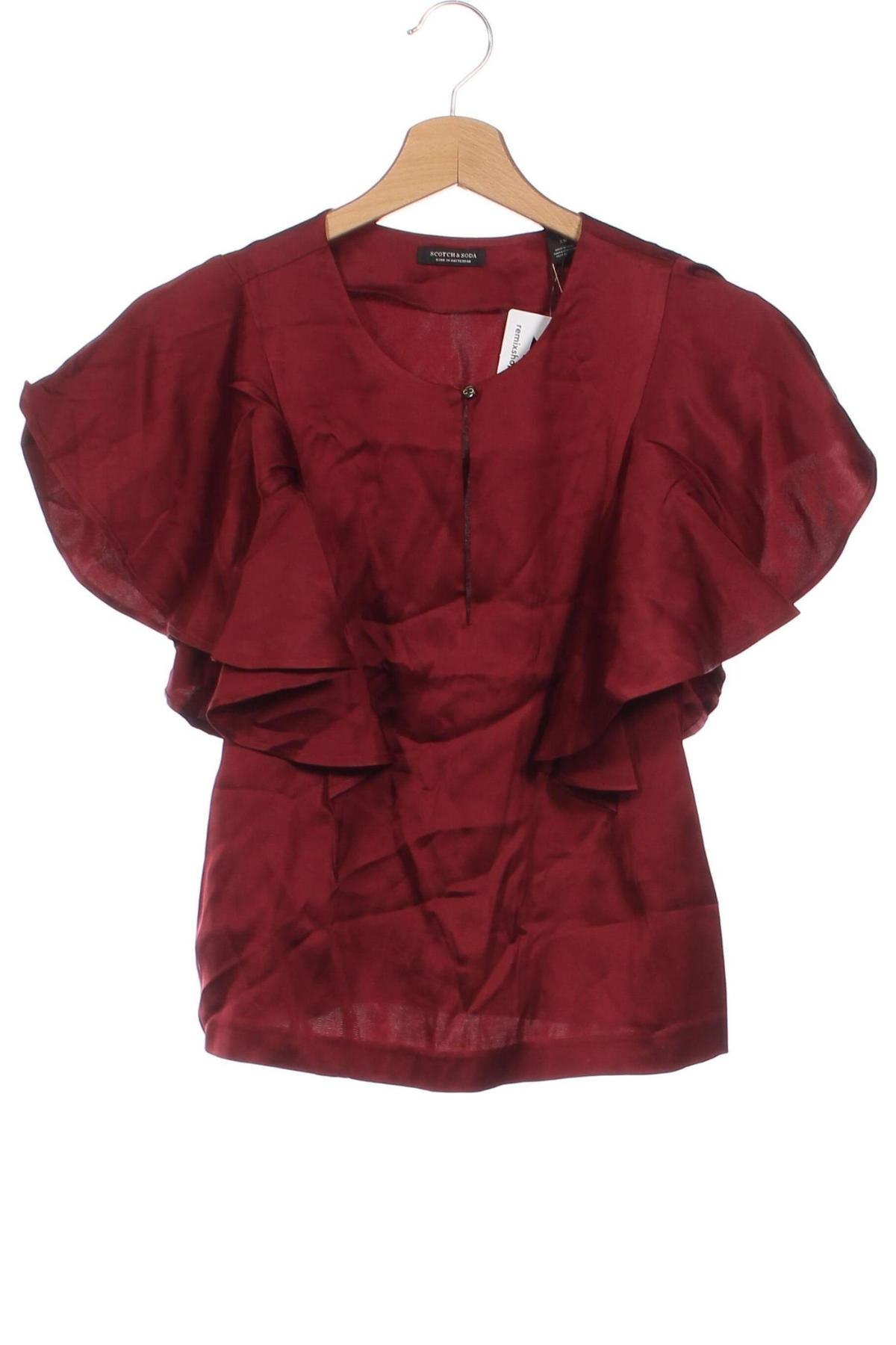 Γυναικεία μπλούζα Maison Scotch, Μέγεθος XS, Χρώμα Κόκκινο, Τιμή 38,66 €