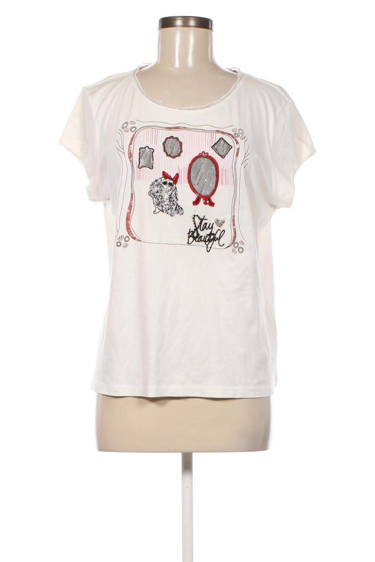 Γυναικεία μπλούζα Marc Cain, Μέγεθος XL, Χρώμα Λευκό, Τιμή 32,66 €