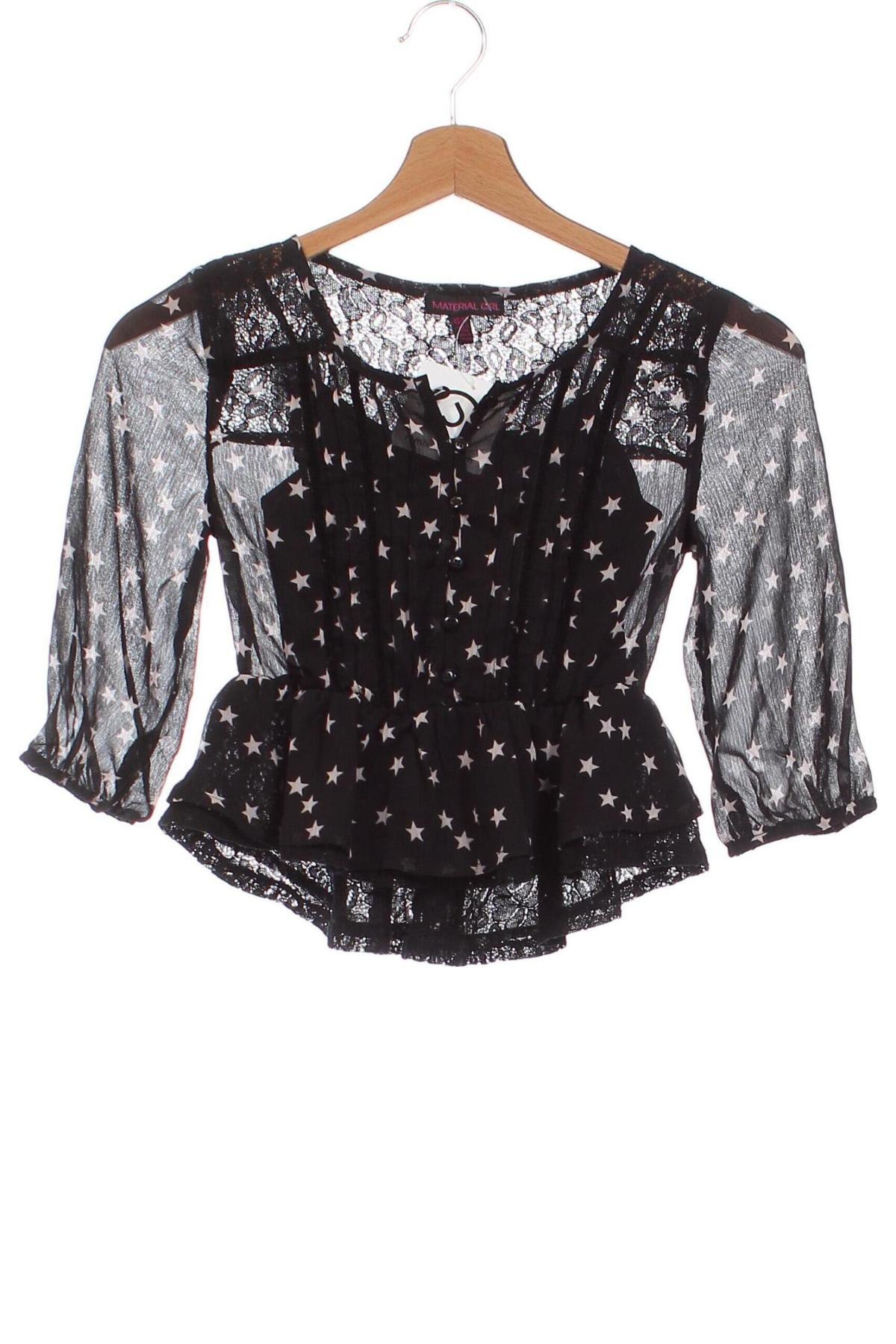 Damen Shirt Material Girl, Größe XS, Farbe Schwarz, Preis € 2,51