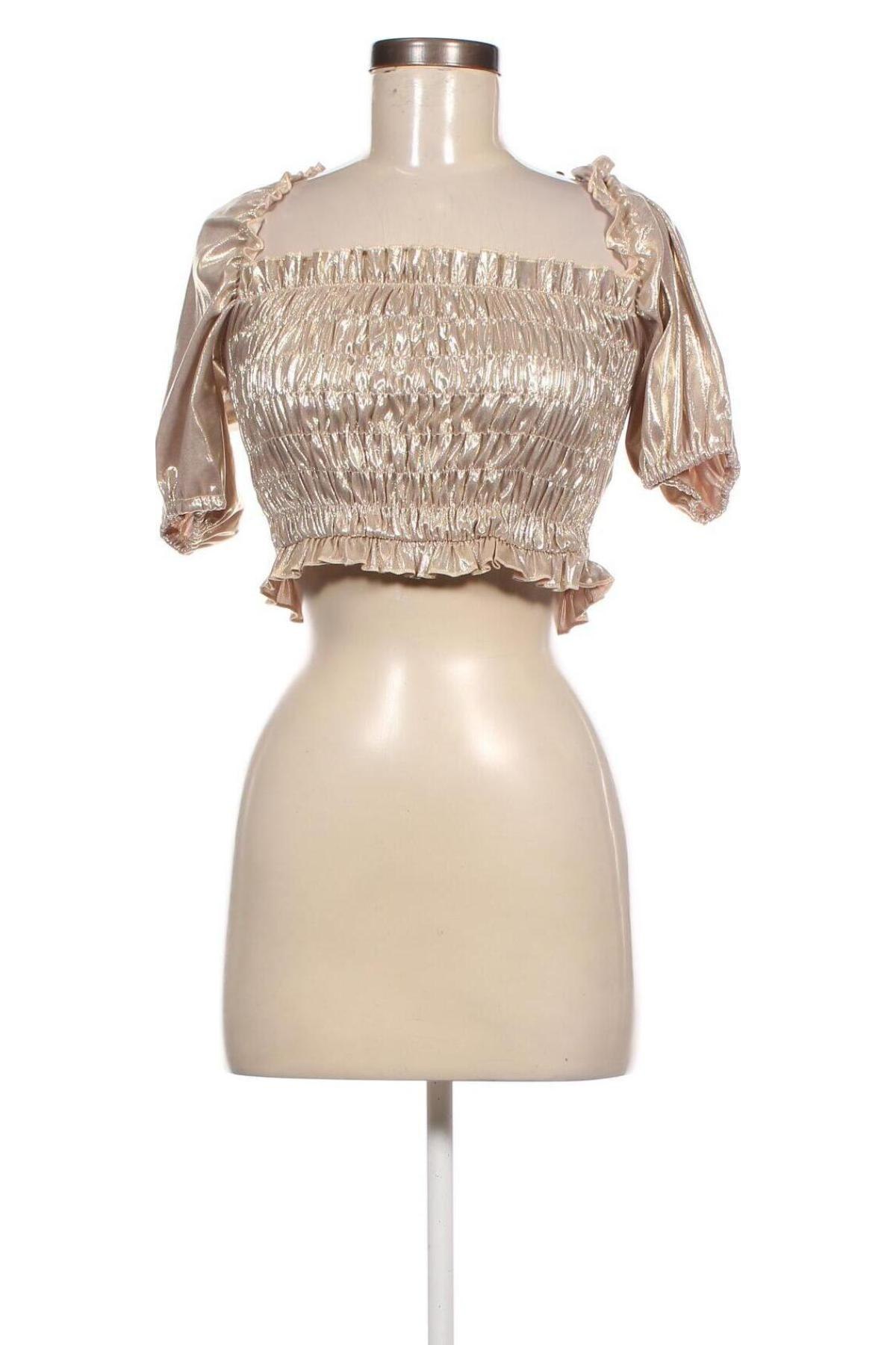 Damen Shirt Miss Selfridge, Größe S, Farbe Golden, Preis € 4,18