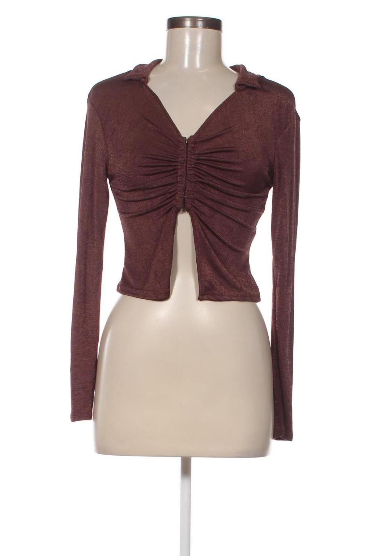 Дамска блуза Missguided, Размер M, Цвят Кафяв, Цена 8,68 лв.