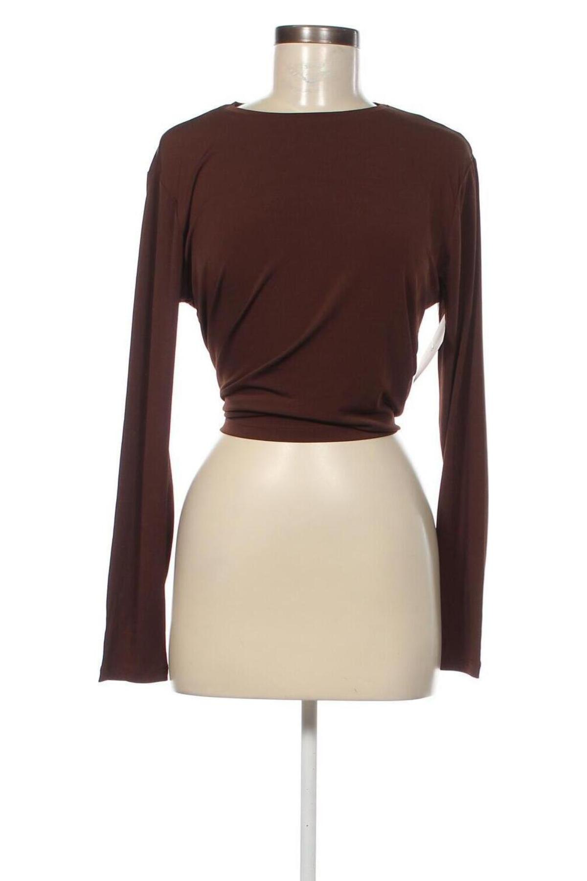Γυναικεία μπλούζα Nly Trend, Μέγεθος XL, Χρώμα Καφέ, Τιμή 5,43 €