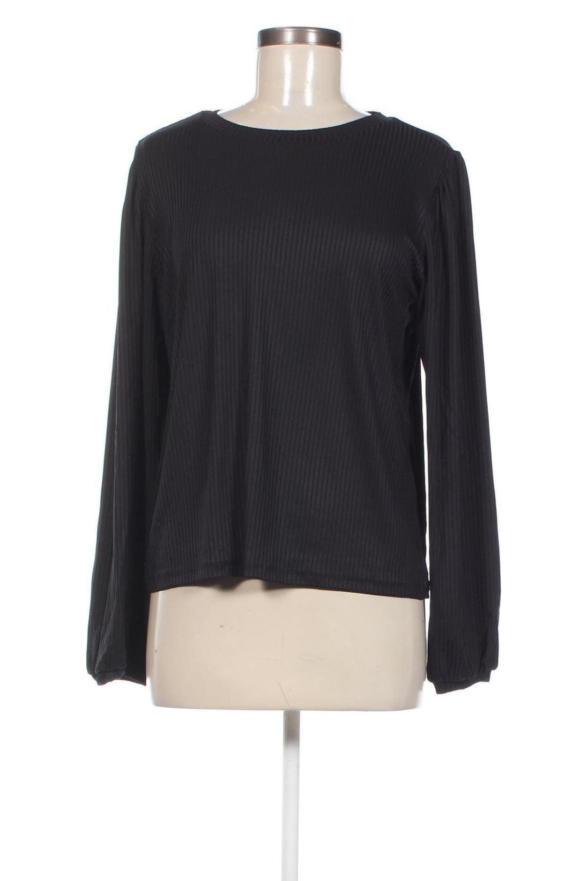 Γυναικεία μπλούζα Pieces, Μέγεθος L, Χρώμα Μαύρο, Τιμή 3,92 €