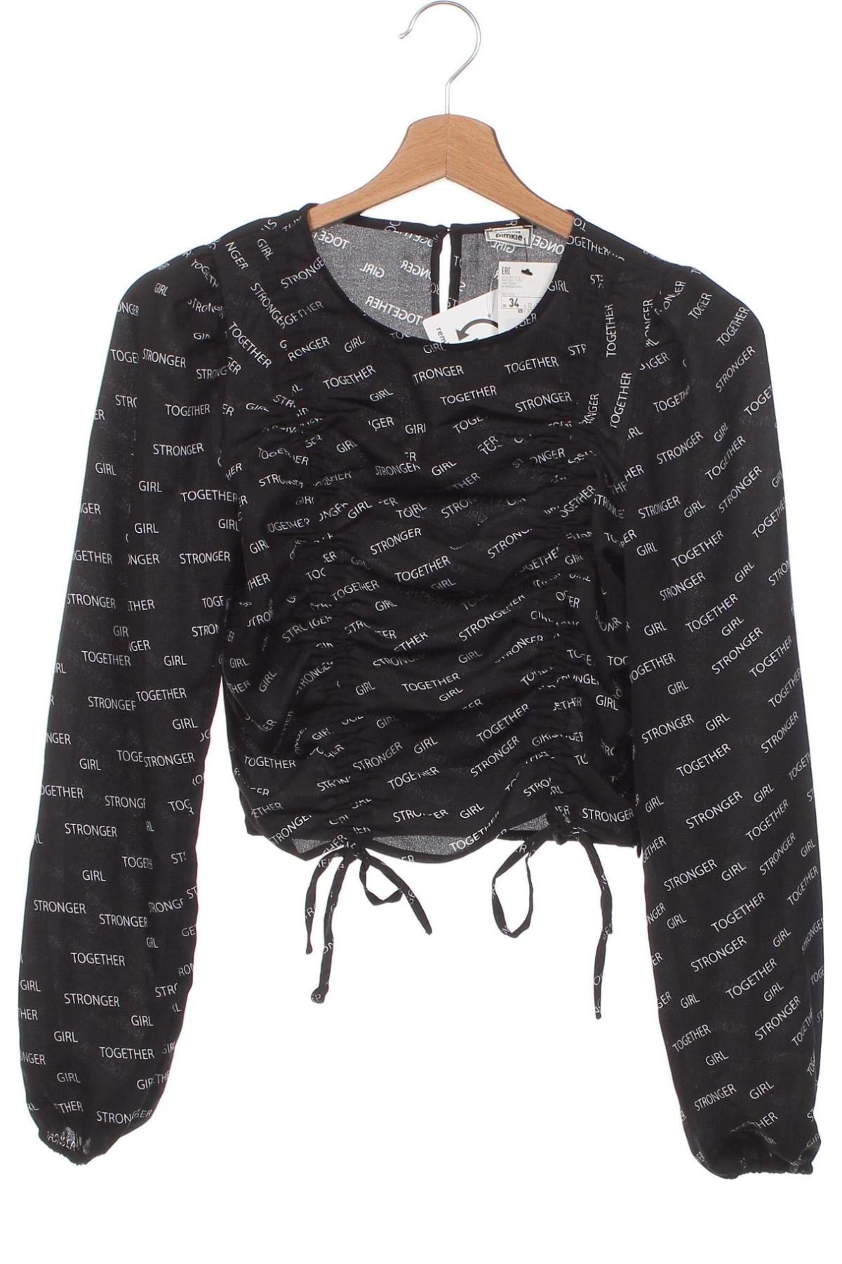 Γυναικεία μπλούζα Pimkie, Μέγεθος XS, Χρώμα Μαύρο, Τιμή 6,23 €
