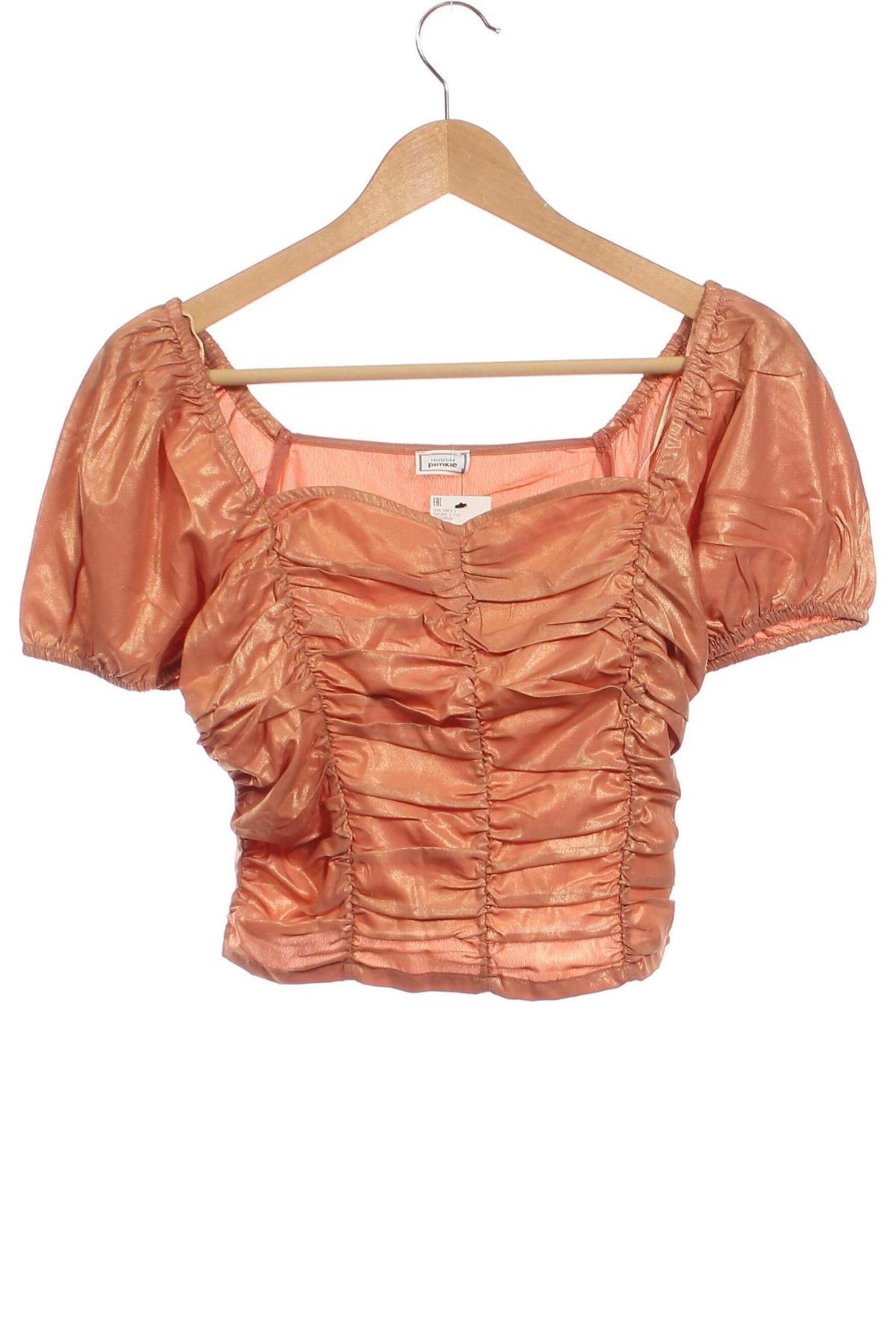 Дамска блуза Pimkie, Размер XS, Цвят Кафяв, Цена 11,78 лв.