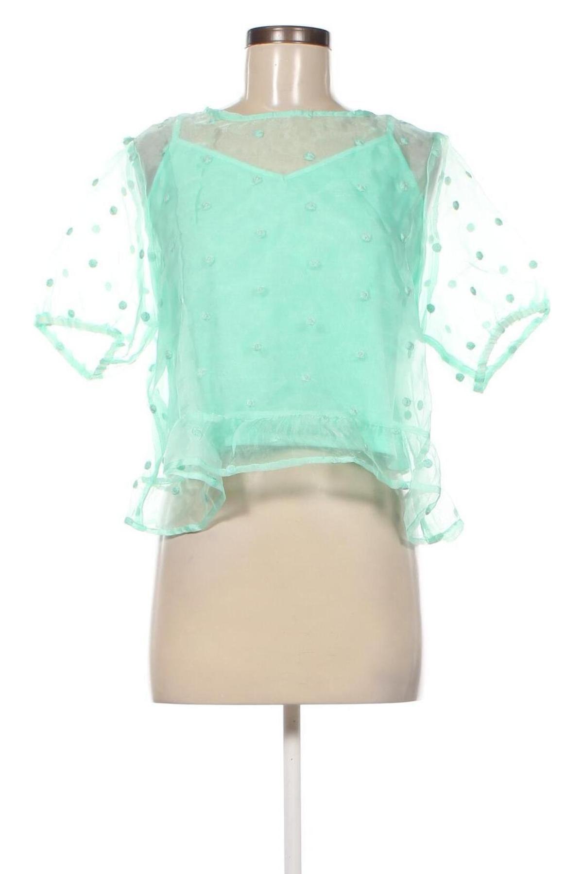 Γυναικεία μπλούζα Pimkie, Μέγεθος L, Χρώμα Πράσινο, Τιμή 3,36 €