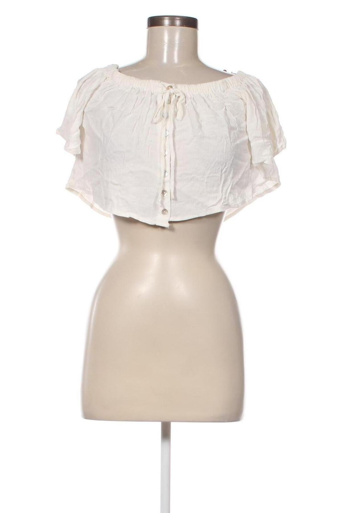 Дамска блуза Pull&Bear, Размер S, Цвят Бял, Цена 4,56 лв.