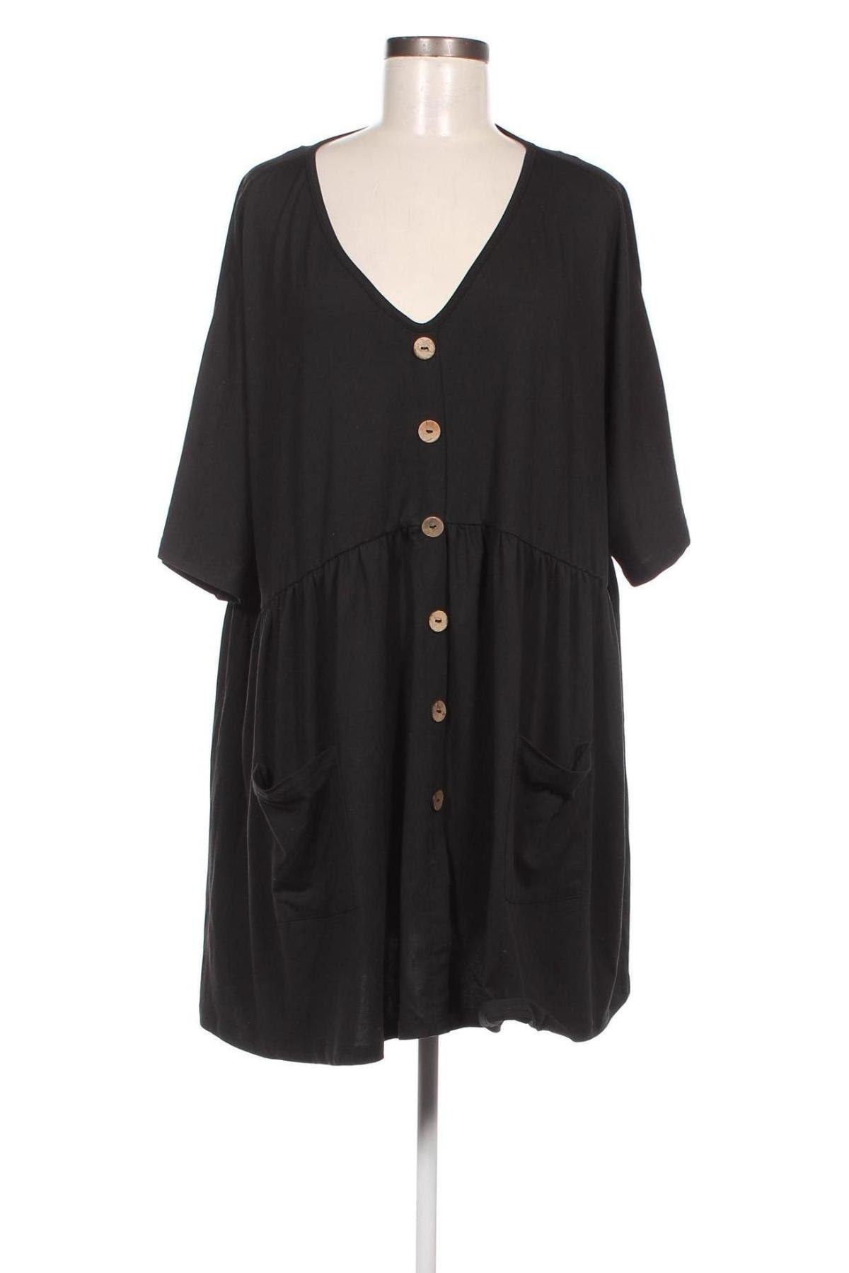 Damen Shirt SHEIN, Größe 4XL, Farbe Schwarz, Preis 13,22 €