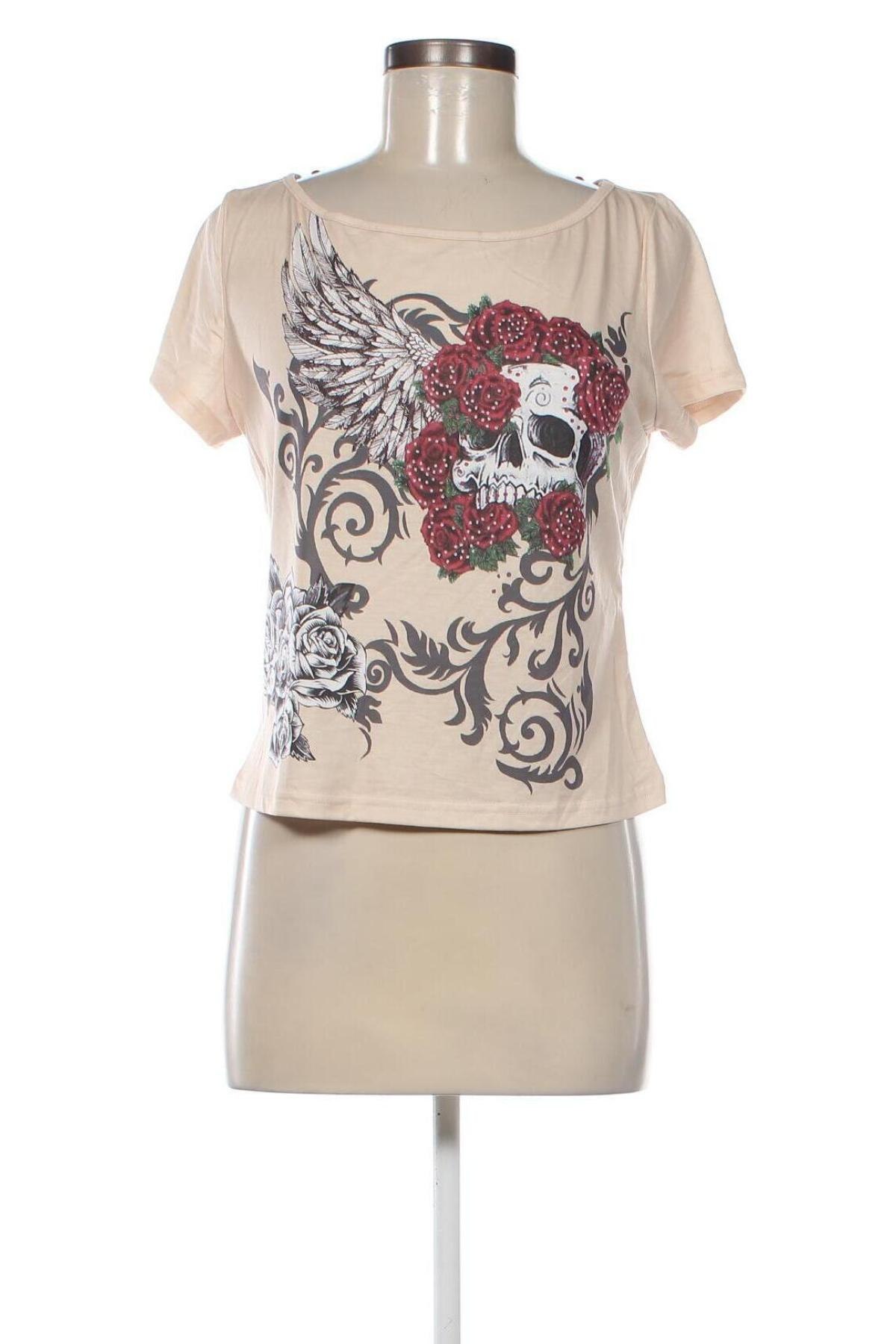 Γυναικεία μπλούζα SHEIN, Μέγεθος XL, Χρώμα  Μπέζ, Τιμή 5,05 €