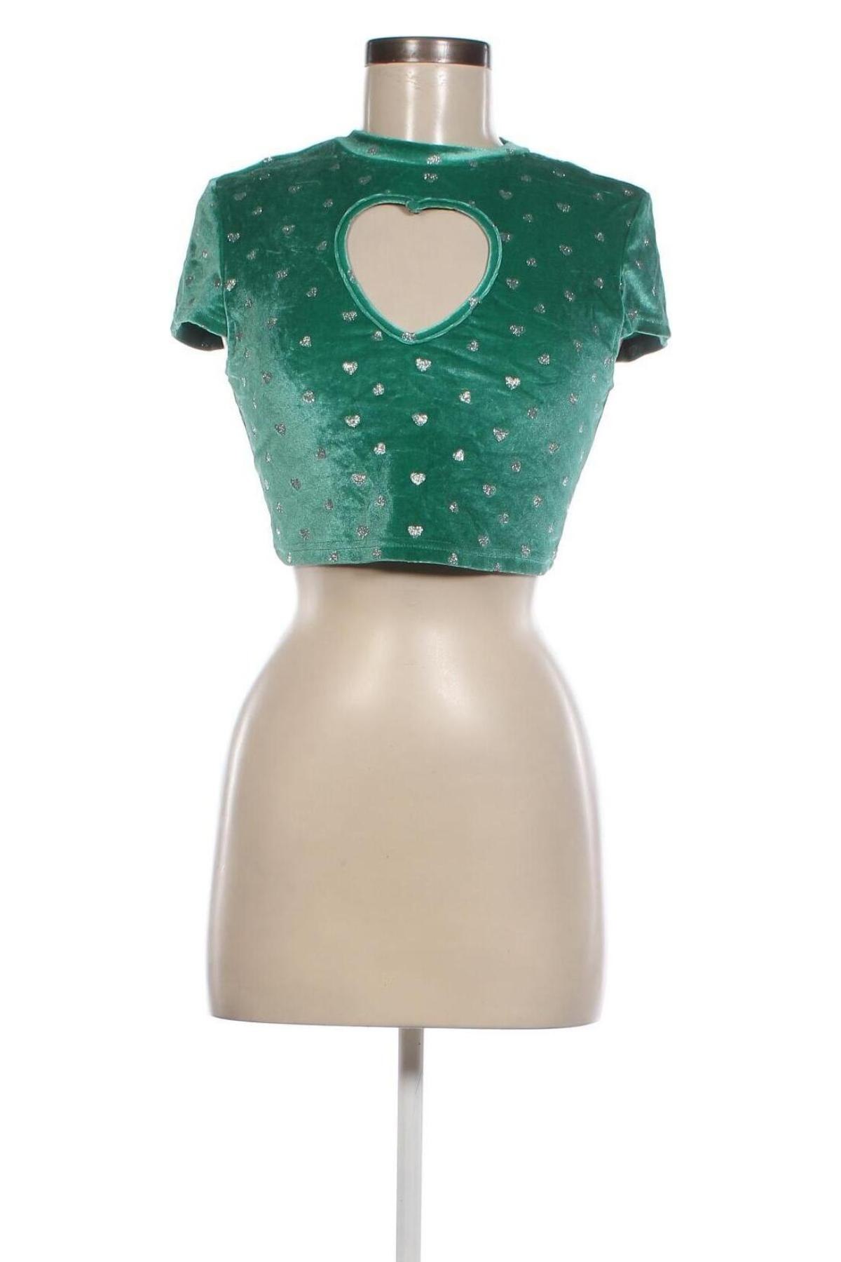Bluză de femei SHEIN, Mărime L, Culoare Verde, Preț 28,13 Lei