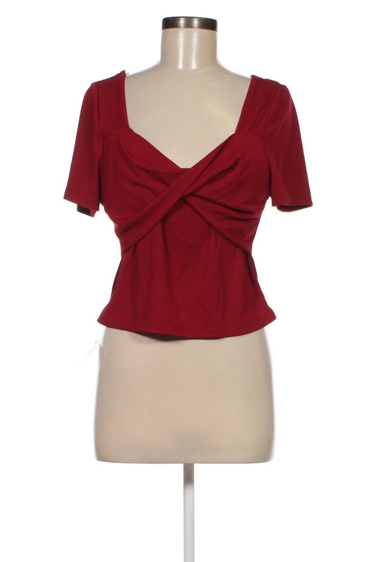 Дамска блуза SHEIN, Размер XL, Цвят Червен, Цена 8,36 лв.