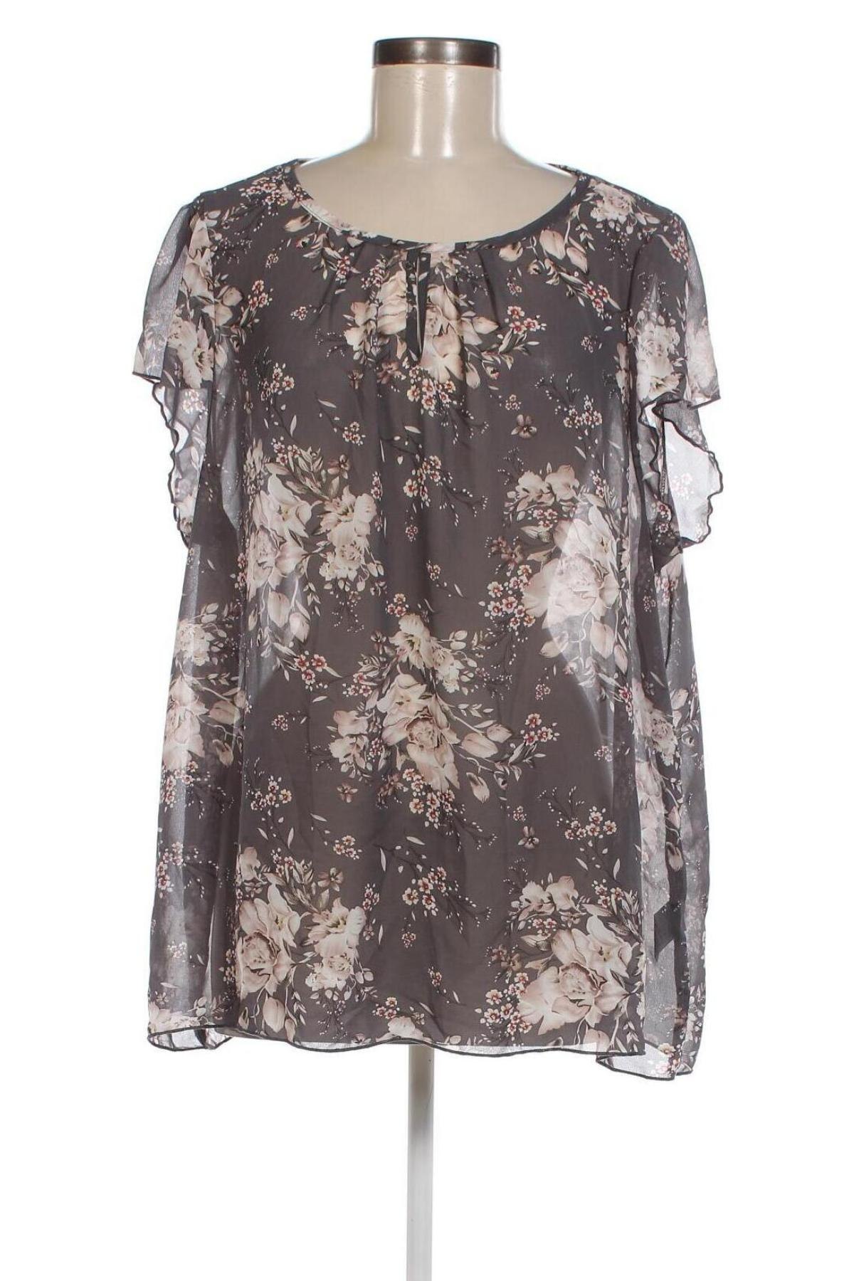 Дамска блуза SHEIN, Размер 4XL, Цвят Сив, Цена 19,00 лв.